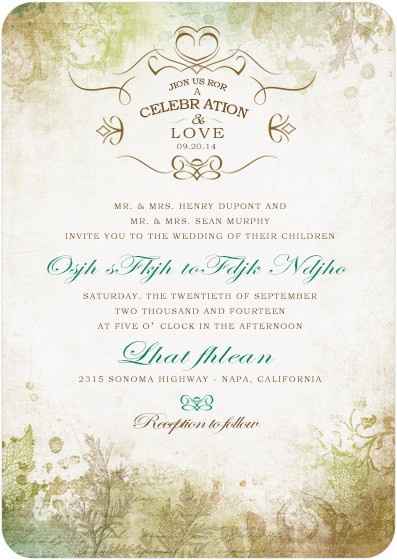 WOODLAND WEDDING INVITATIONS