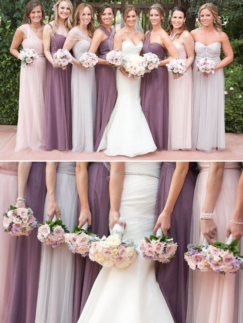 What color are your bridesmaids wearing? 8