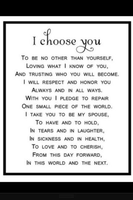 Wedding vows - 1