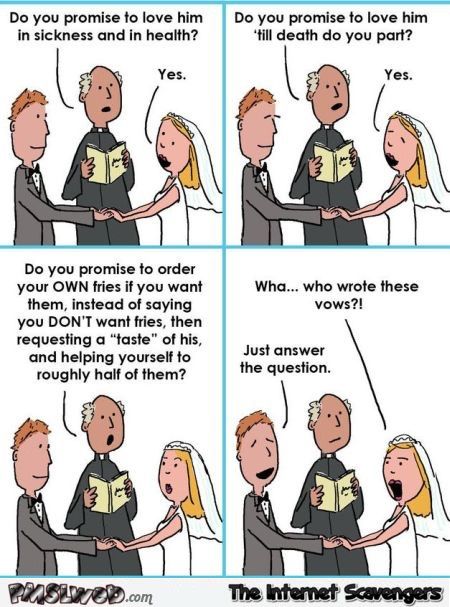 Just for laughs: wedding vows - 8