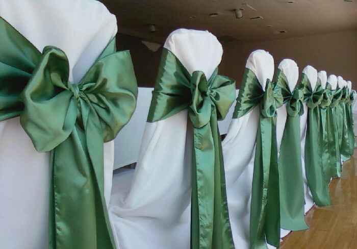 Folding chairs with covers...ties - 8