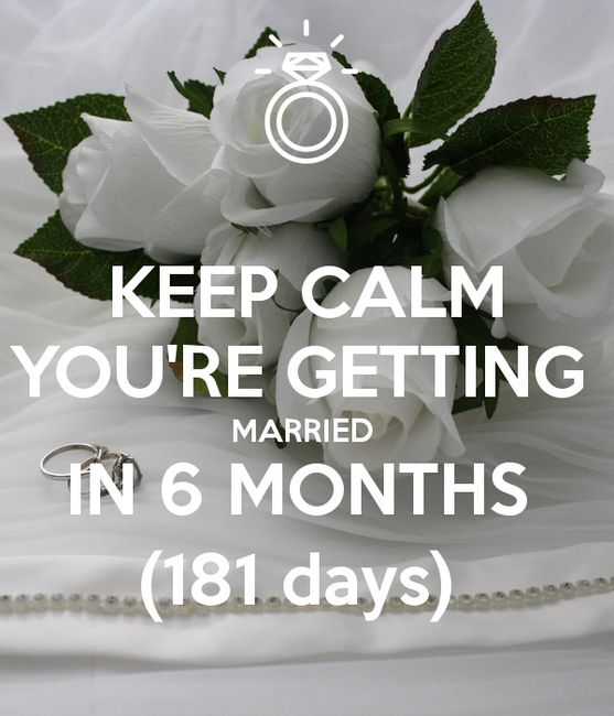 How many days left till your big day? - 1