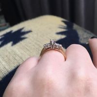 Wedding band for high profile 7-diamond engagement ring - 2