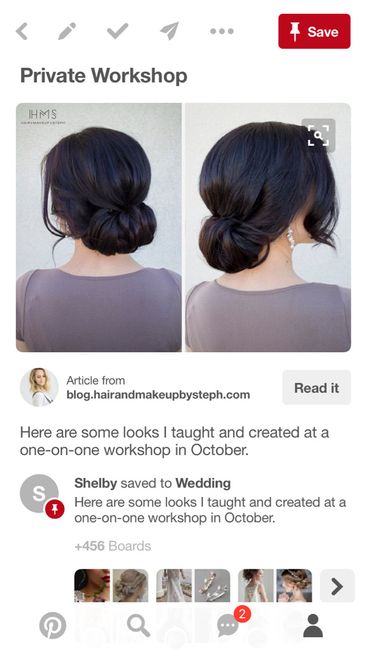 Bridesmaid/bridal hairstyles - 1