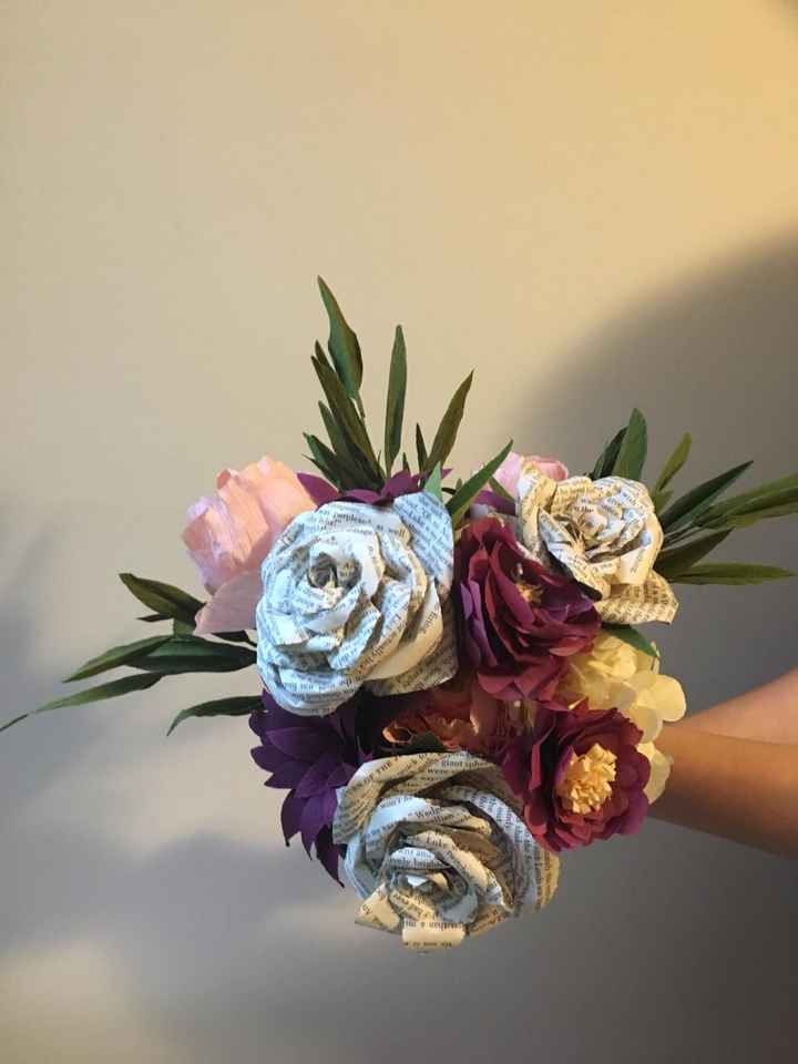 Paper flowers bouquet - 1