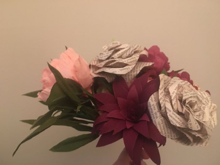 Paper flowers bouquet - 1