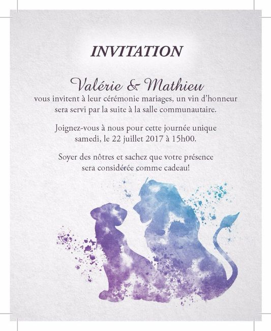 Invitation Célébration