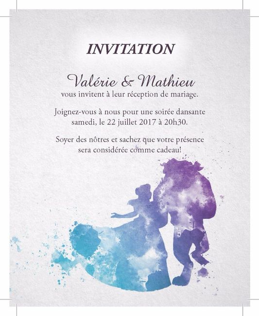 Invitation Réception