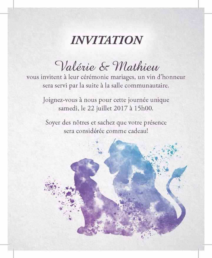 Invitation Célébration