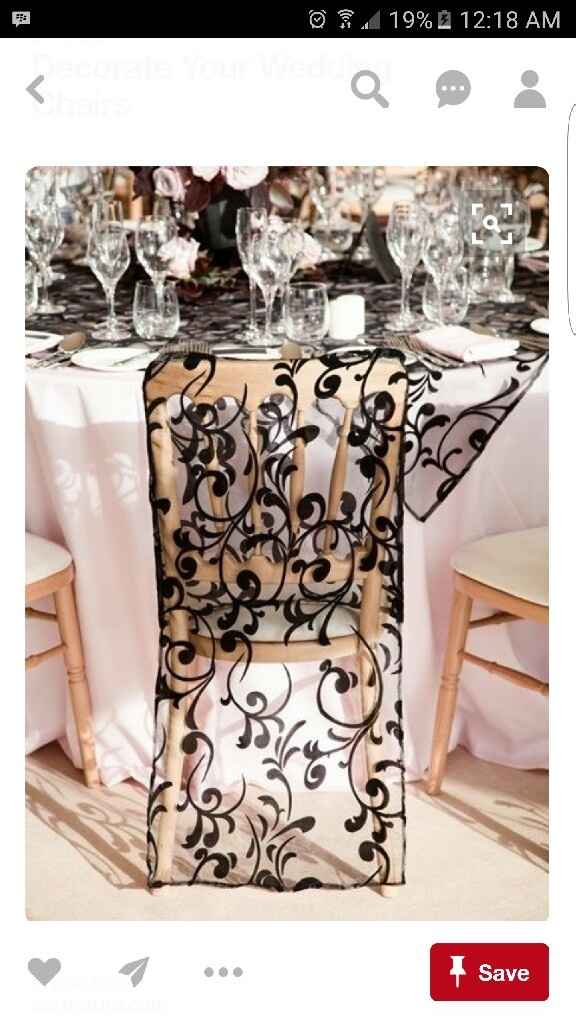 Decorating banquet chairs without covers - 1