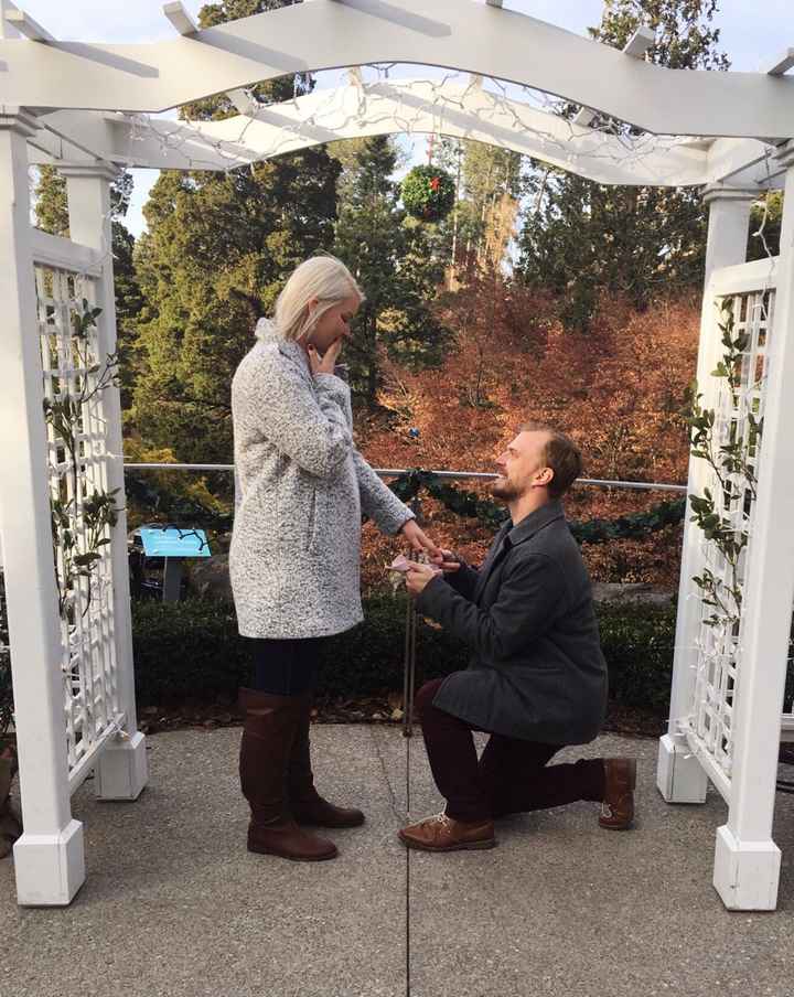 Under the mistletoe!