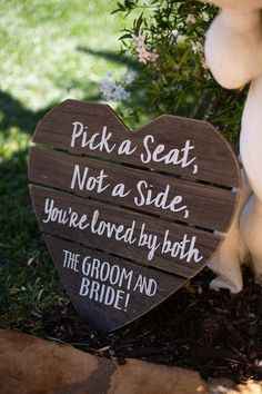 Ceremony Seating Sign 