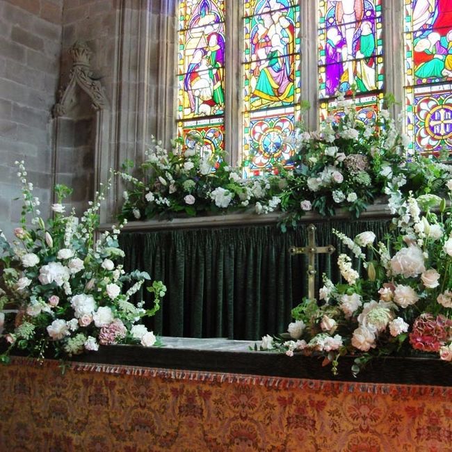 more flower arrangements to be used in church