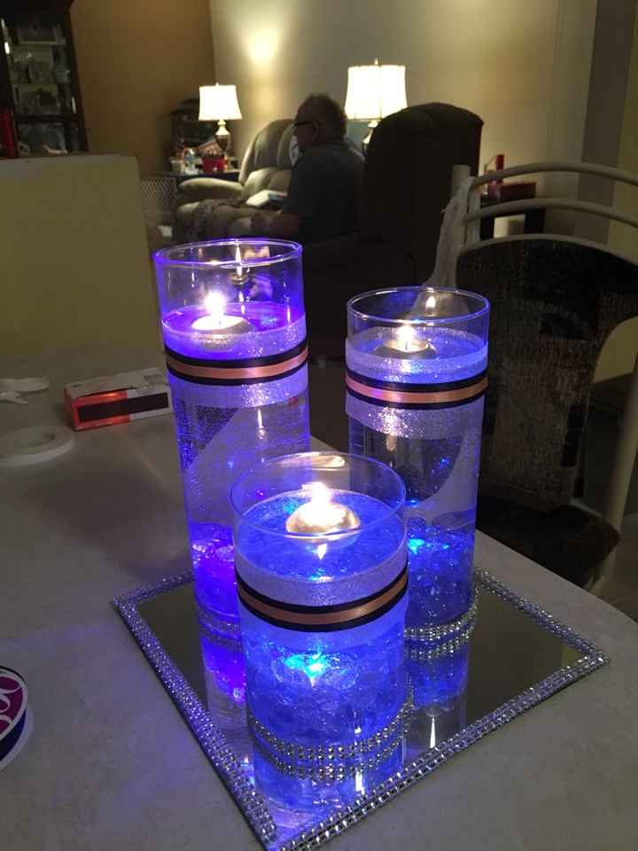 Decorations with candles for your reception tables - 1