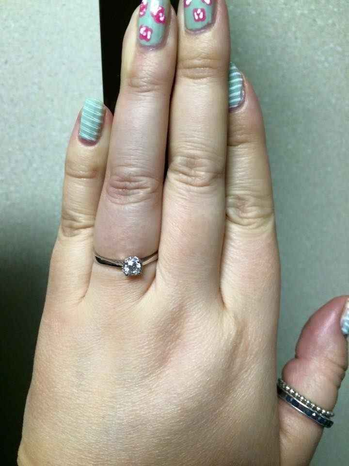 Engagement Ring on my finger