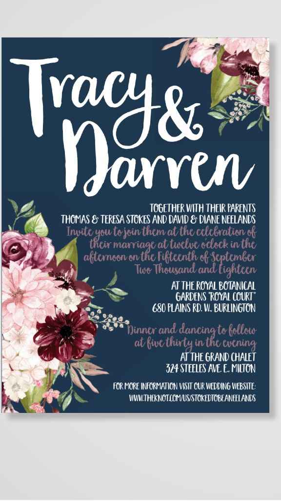 Invitations: Floral or Non-Floral? - 1