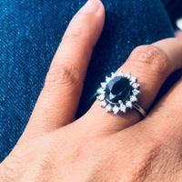 here is my sapphire ring with diamond:-) 