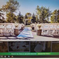 The ceremony space, just have to add my own personal touch to the area