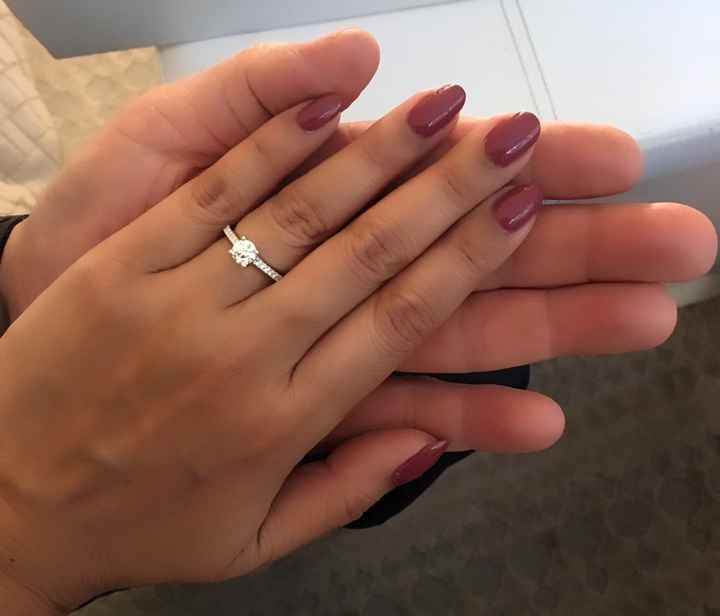My ring :). We got engaged on May 2017