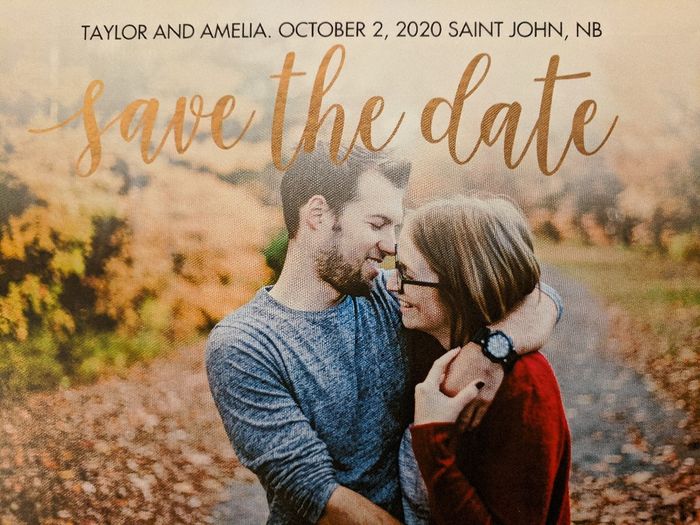 Wedding invite/save the date. 1