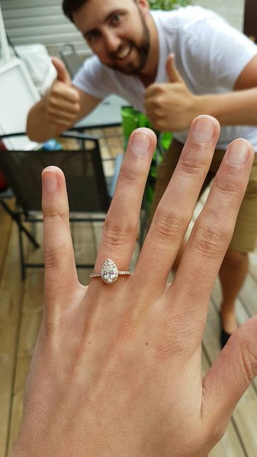Right after we got the ring back from being sized!