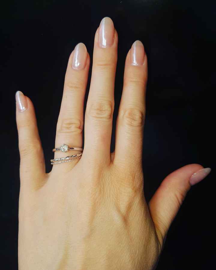 Chrome but soft wedding nails! - 1