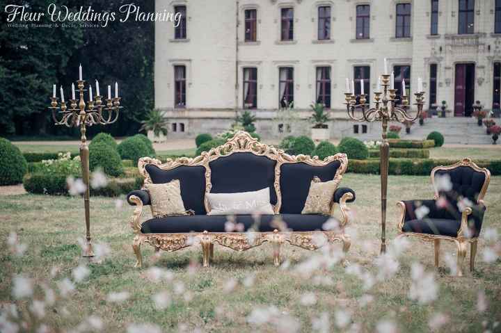 Wedding Cocktail Hour at French Chateau