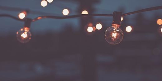 Globe lights are a must for an outdoor rustic wedding!