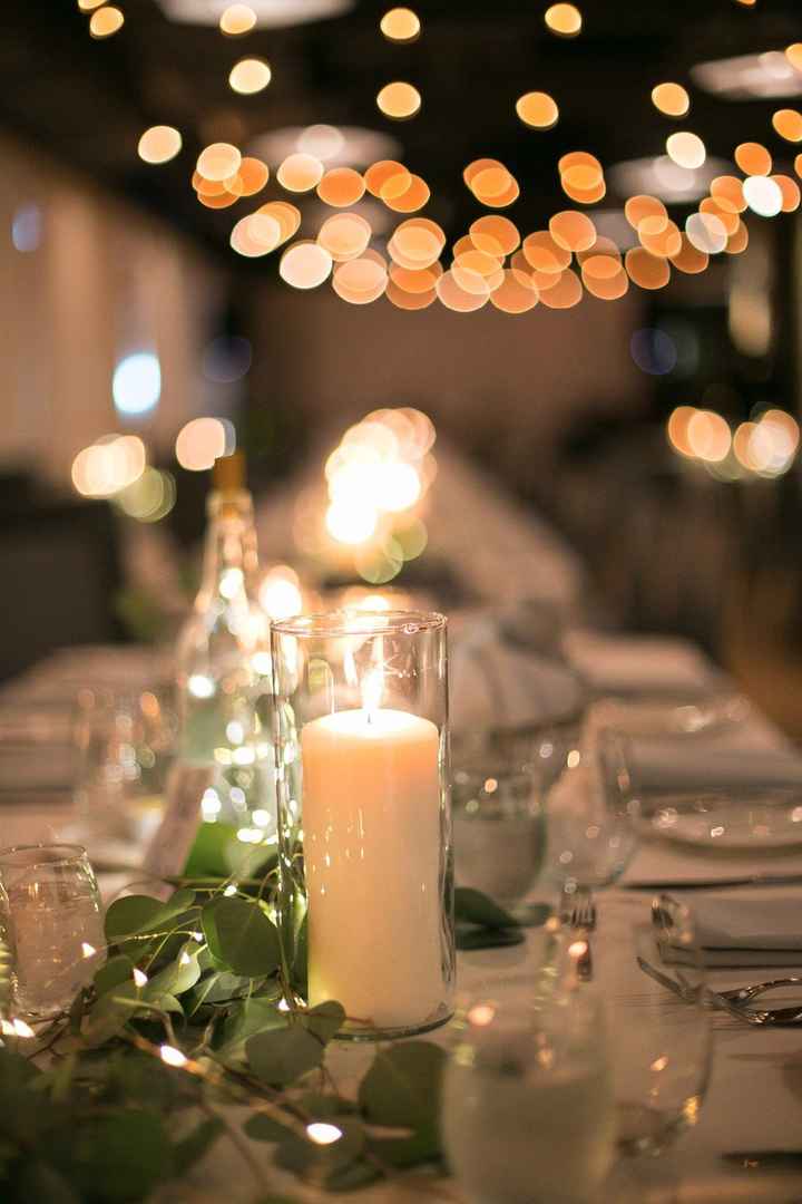 String lights in the greenery!