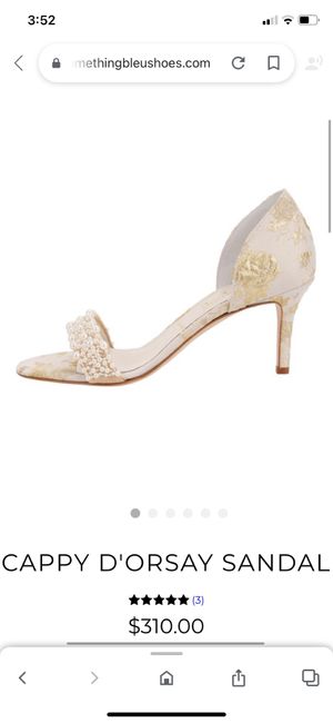 How much is too much for wedding shoes? 1