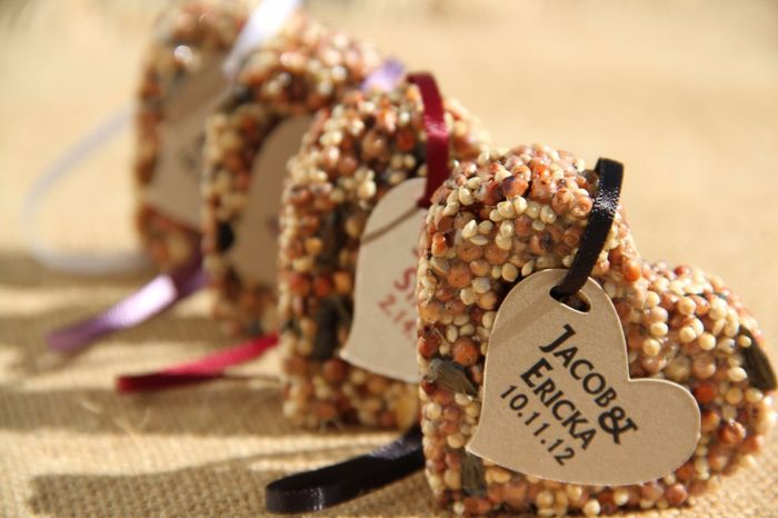 bird seed favour
