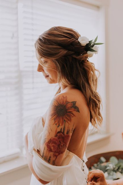 Tattoos on Bride 1