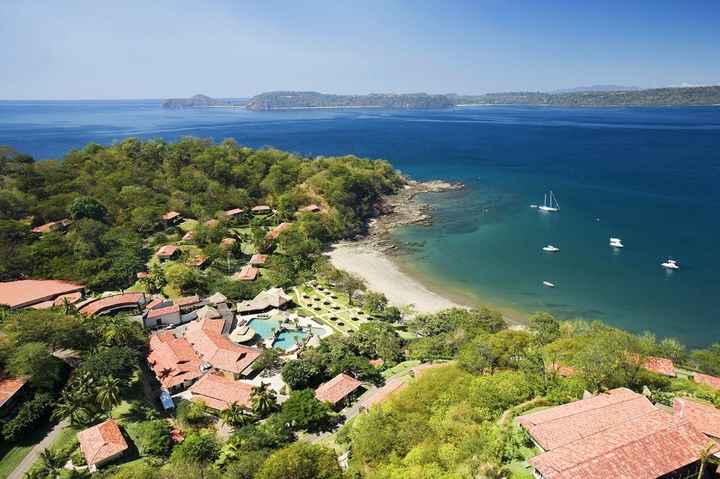 Aerial of resort