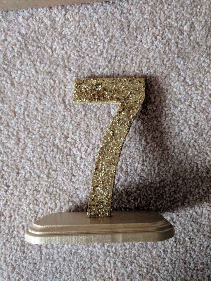 DIY Table numbers