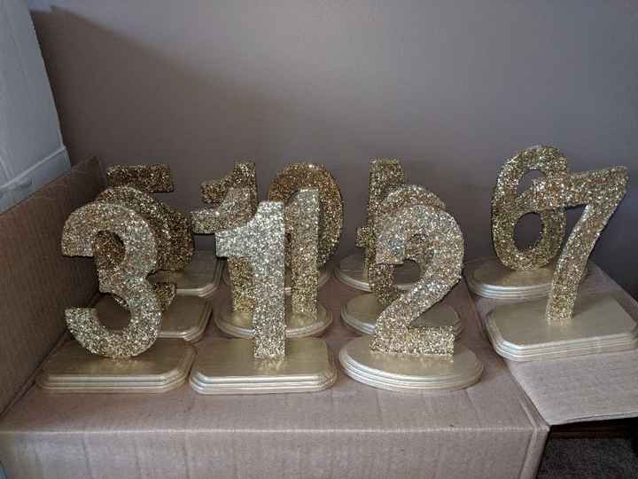 DIY Table numbers