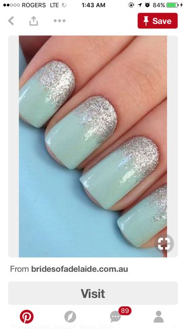 Show me your wedding day nail inspiration! - 2