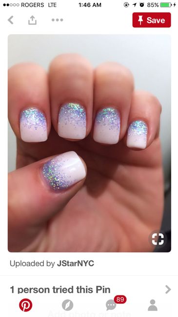 Show me your wedding day nail inspiration! - 6