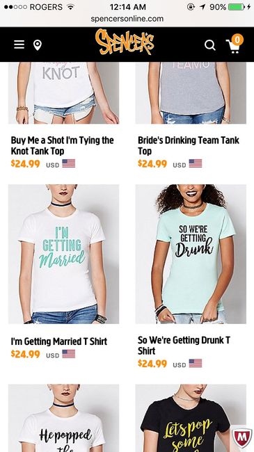Bachelorette party shirts. Idea 1