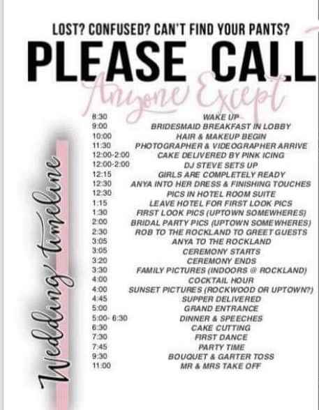 Wedding day timeline...help!! - 1