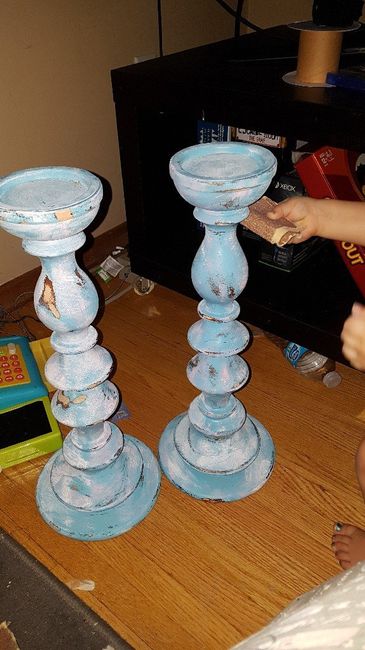 diy 1950s Fallout Candle Holders 6