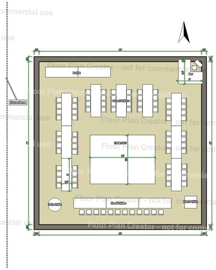  Layout done and tent booked. - 1