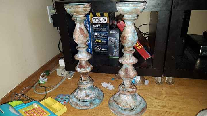  diy 1950s Fallout Candle Holders - 7