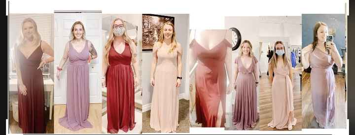 Show me your mismatched wedding party looks! - 1