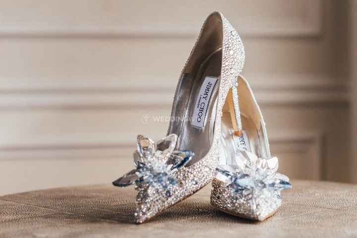 wedding day shoes jimmy choos Cinderella 