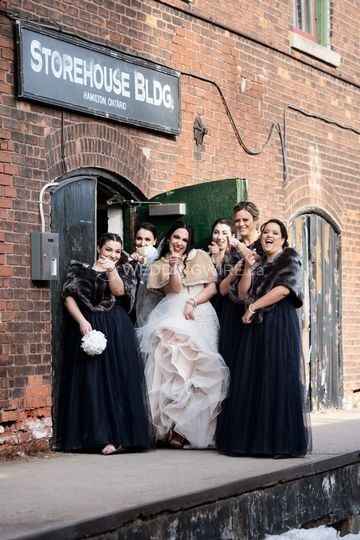 bridal party black dress 