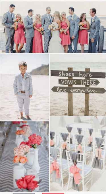 Beach Wedding Color Theme