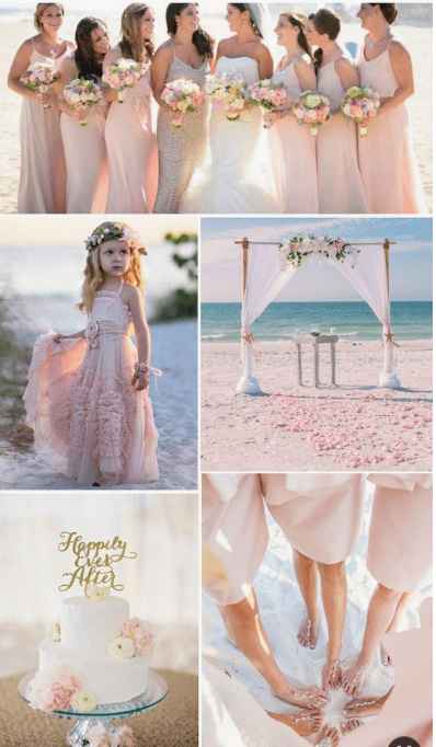 Beach Wedding Color Theme