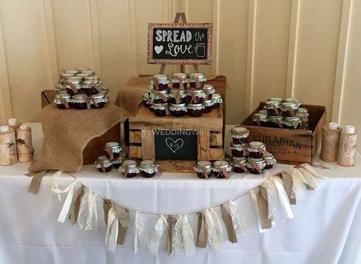 Jam wedding favors