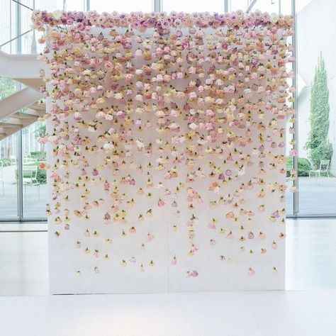 wedding backdrop with flowers