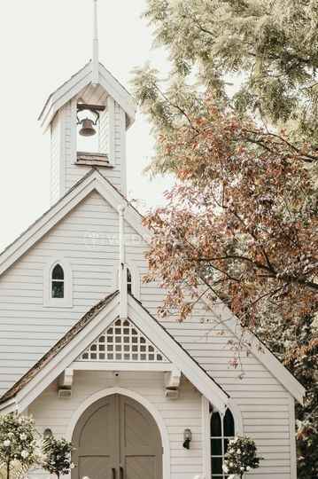 pretty white chapel